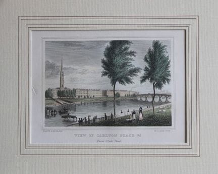 Joseph Swan - Carlton Place, Glasgow  engraved by 