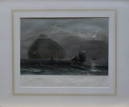 WH Bartlett - «Ailsa Craig», grabado por JT Willmo