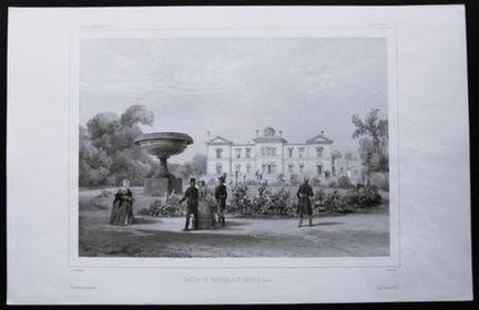 Bayot - Le château de Rosendal, Stockholm, 1842.

