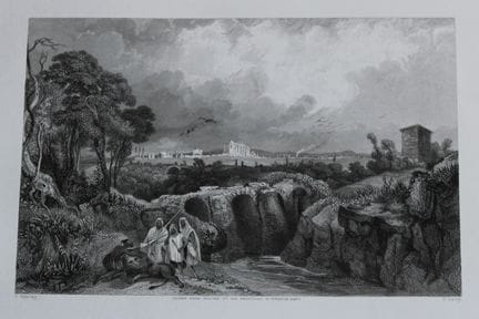 C. Bentley - Ruines de Sbeitlah, Tunis, 1842.

Cet