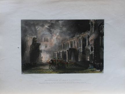 Thomas Allom - «La destrucción de la catedral de E