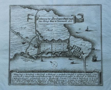 M. Merian – Gravure représentant le plan de la con