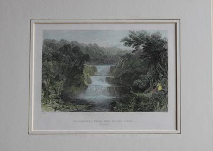Thomas Allom – „Stonebyres am Clyde“, gestochen vo