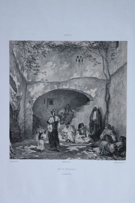 E. Hedouin – Dar Et-Tounoudje, Algérie, gravure d'