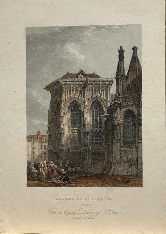 David Roberts – Kirche Saint-Jacques in Dieppe, ge