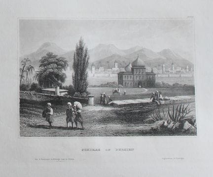 Karl Reiss - Shiraz en Perse, 1840.

Cette gravure