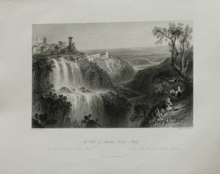 WH Bartlett – Villa des Maecenas, gestochen von R.