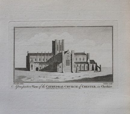 Alex Hogg - Cathédrale de Chester, Cheshire, 1786.