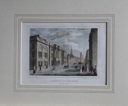 John Fleming - Assembly Rooms, Glasgow  engraved b
