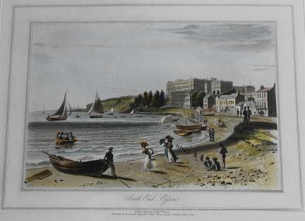 W. Daniell - South End, Essex, hacia 1820.

Este g