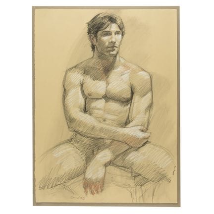 Mark Beard (American, b. 1956)
Male Nude Seated wi