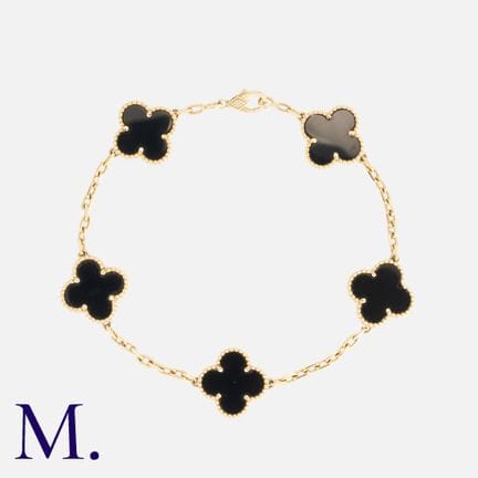 VAN CLEEF &amp; ARPELS, bracelet « Alhambra » en o