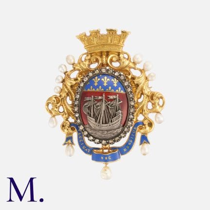FROMENT-MEURICE, pendentif en or jaune orné d’une 