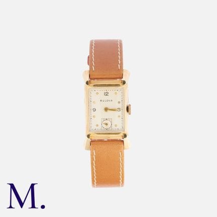 Montre-bracelet BULOVA en or jaune 14 carats, cadr