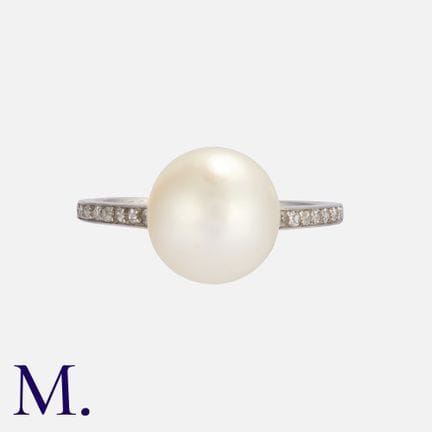 JANESICH, bague Art déco en platine, sertie d’une 