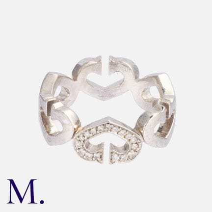 CARTIER. Une bague « Diamond Heart » en or blanc 1