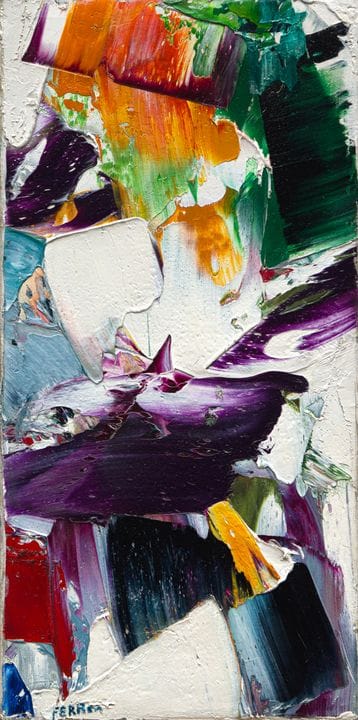 Marcelle Ferron, Pintura, h. 1961, Óleo sobre lien
