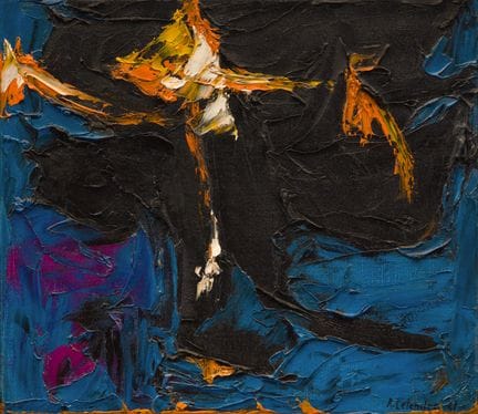 Rita Letendre, «El sueño», 1961, óleo sobre lienzo