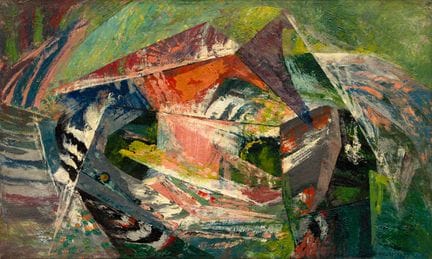 Léon Bellefleur, Boréal, 1958, Óleo sobre lienzo, 