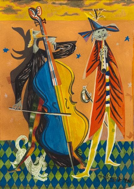 Jean-Philippe Dallaire, «Trovador», 1946, gouache 