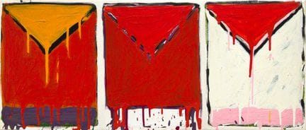 Serge Lemoyne, «Superposición», 1982, acrílico sob