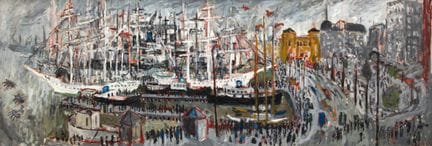 Molly Joan Lamb Bobak, «Barcos escuela en el puert