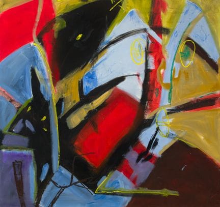 Kittie Bruneau, «La agonía del Tíbet», 1991, acríl