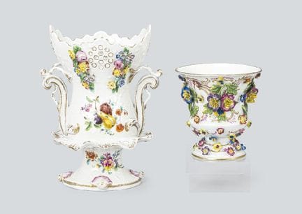 MEISSEN (2er-Set), verschiedene Vasen, H 21,1 × 11