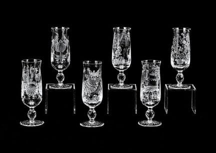 MEISSEN CRYSTAL (6er-Set), Sektglas, H 16,2 cm, Gr