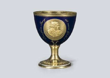 MEISSEN, Kelchglas, vor 1924, H 11 cm, auf dem Bod