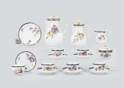 MEISSEN (22-teiliges Set), verschiedene Geschirrte