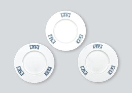 MINTON (lot de 3), assiettes diverses de type « pâ