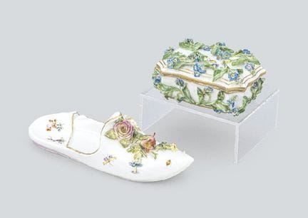 MEISSEN (2er-Set), verschiedene Applikationsgeschi