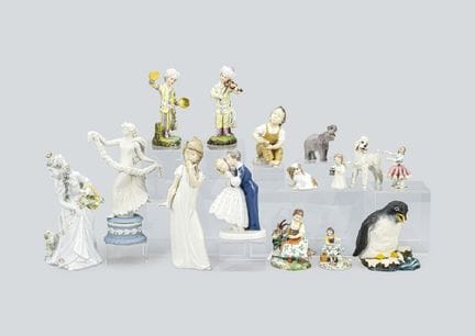 ROSENTHAL (lot de 15), personnages divers, ROSENTH