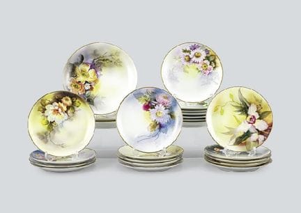 OLD NORITAKE (service de 24 pièces), assiettes div