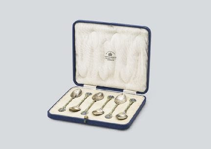 MAPPIN &amp; WEBB (6er-Set), Teelöffel aus Silber 