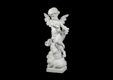 UNBEKANNT, Amor, Marmor, H 101,6 cm.