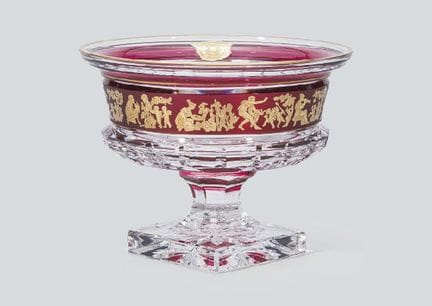 VAL SAINT LAMBERT, Kompottglas: „Danse de Flore“, 
