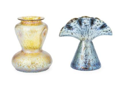LOETZ (2er-Set), verschiedene Vasen, H 15,2 cm (je