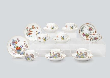 MEISSEN (8-teiliges Set), verschiedene Tassen und 