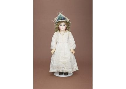 , EMILE JUMEAU, H 58,5 cm, Kopf aus Bisuque (mit d
