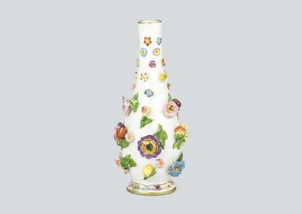 MEISSEN, Applikationsvase, vor 1924, H 19,2 cm, au
