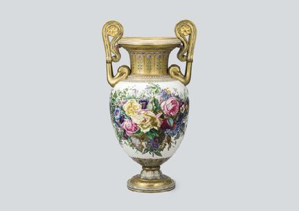 COPELAND, Vase, H 72,5 cm, auf der Unterseite sign
