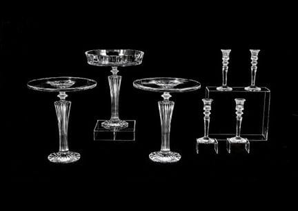 BACCARAT (a set of 7), Various tablewares, 3 vario