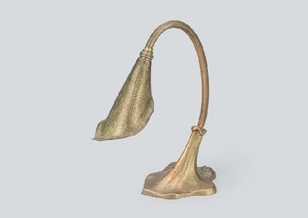 , Lampada da tavolo, bronzo, H 29,8 cm