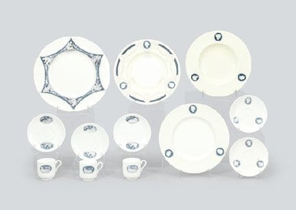 MINTON (service de 12 pièces), vaisselle variée en