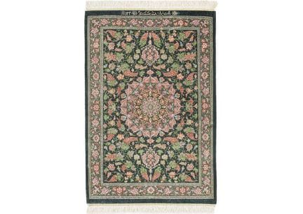 , Ein Qum-Teppich, Nordpersien, 88,3 x 60 cm, Seid