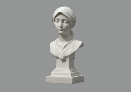 SÈVRES, Jeune ouvrière agricole, figurine en biscu