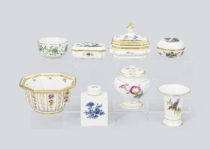 MEISSEN (8-teiliges Set), verschiedene Tischgeschi