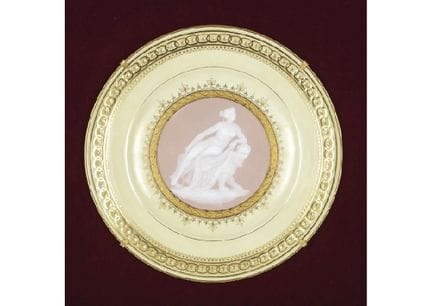 MEISSEN, Pate-sur-pate plate, prior to 1924, D23.8